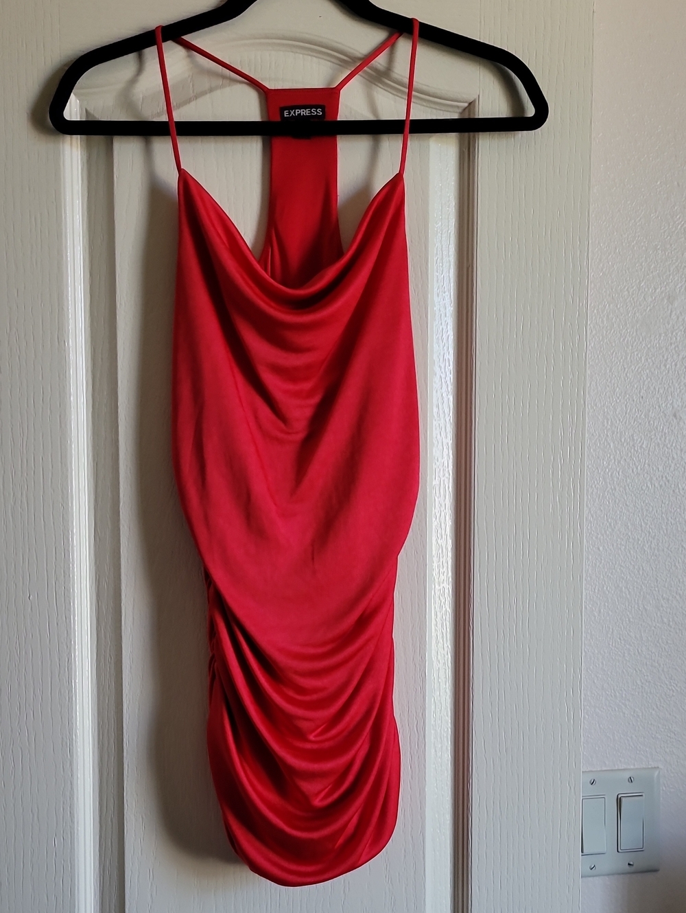 Express Scarlet Cowl Neck Mini Dress